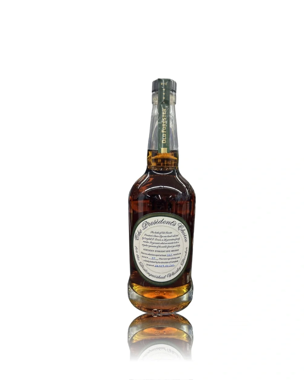 Old Forester The President's Choice Rye Whiskey — Old Forester