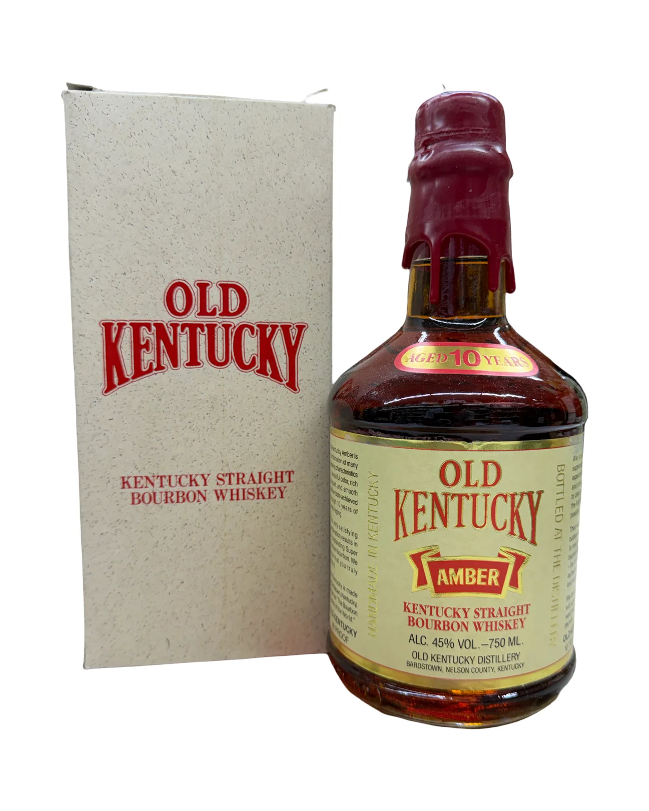 Old Kentucky Amber 10 Year Old Straight Bourbon Whiskey 750ml — Old Kentucky