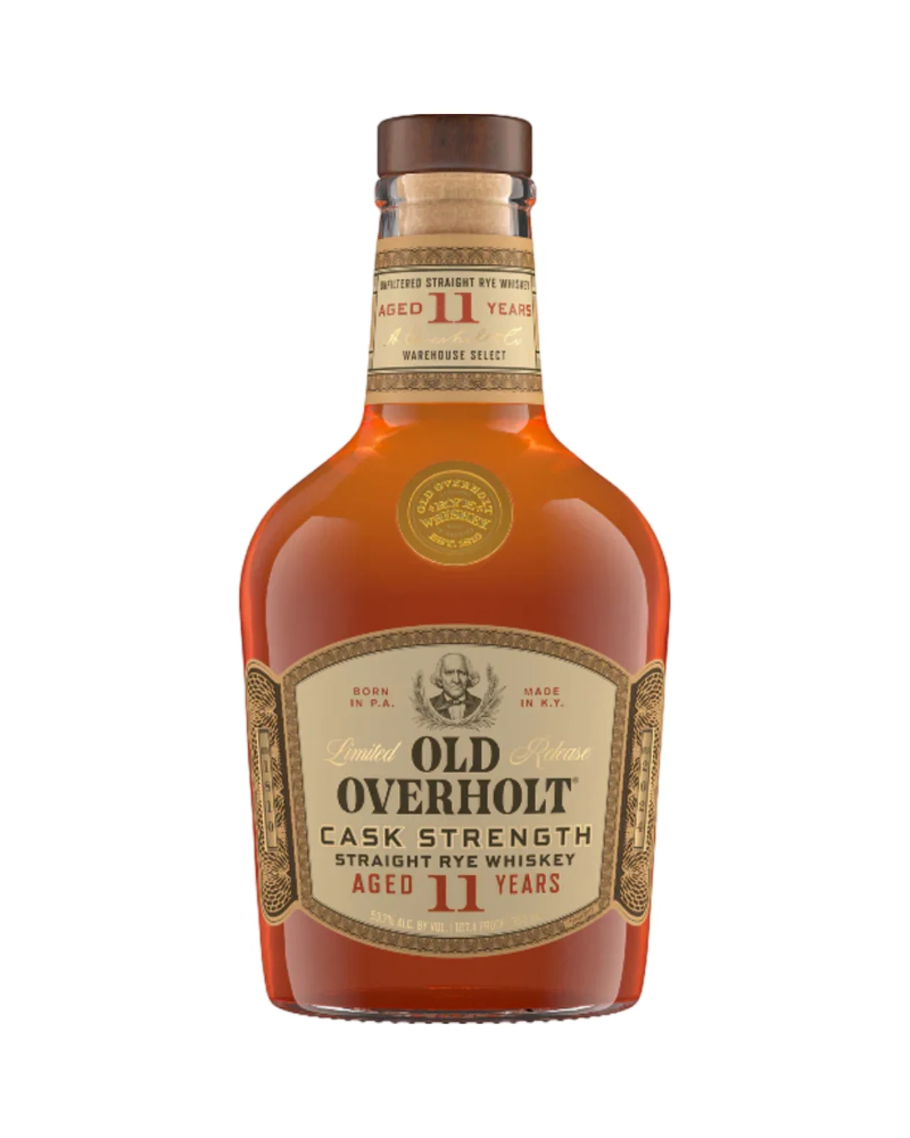 Old Overholt 11 Year Old Cask Strength Rye Whiskey 750ml — Old Overholt