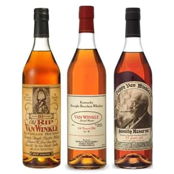 Pappy Van Winkle 10, 12 & 15 Year Old Bourbon Whiskey Bundle-Pack — Pappy Van Winkle