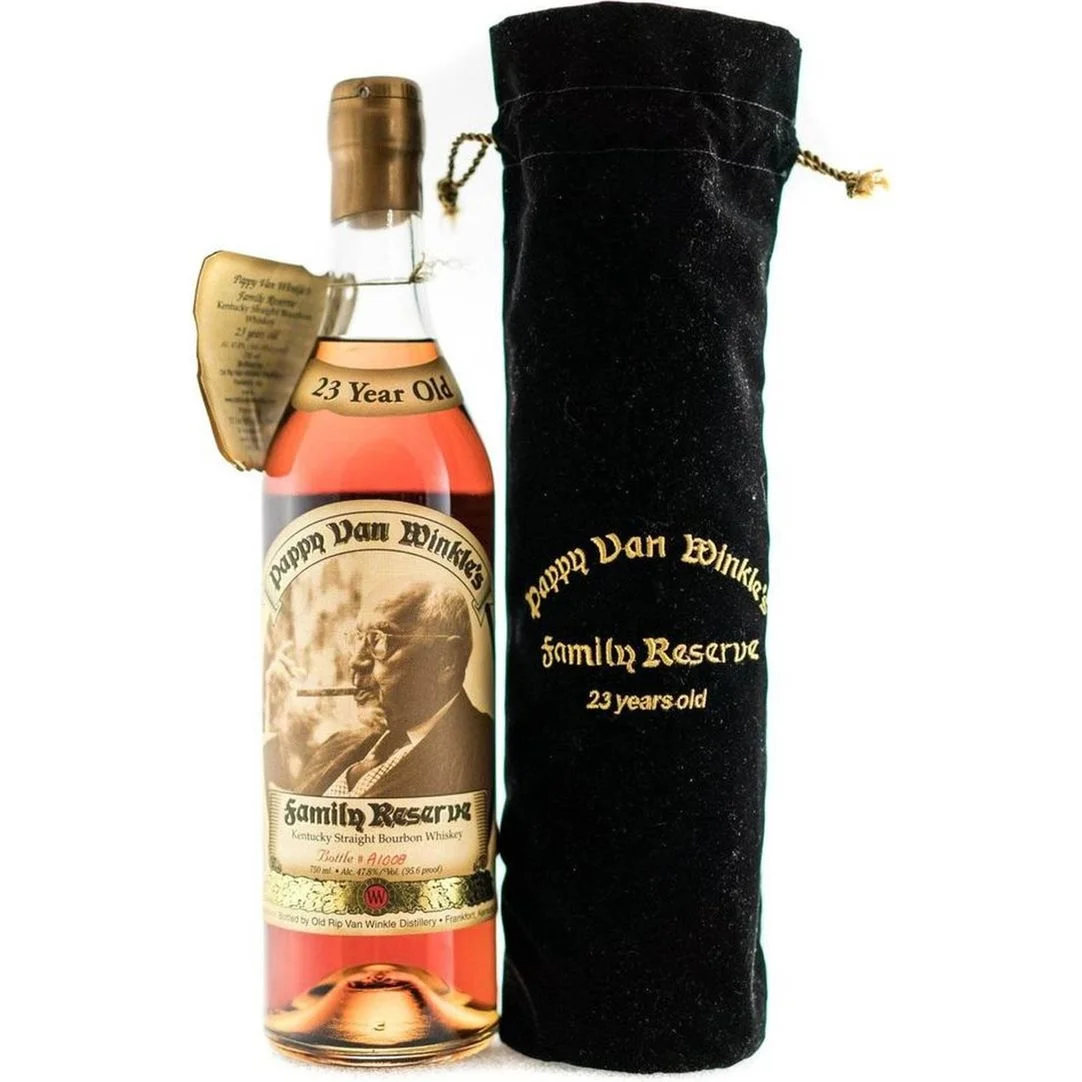Pappy Van Winkle 23 Year 1998 Gold Wax Green Glass 750 mL — Portage Liquors