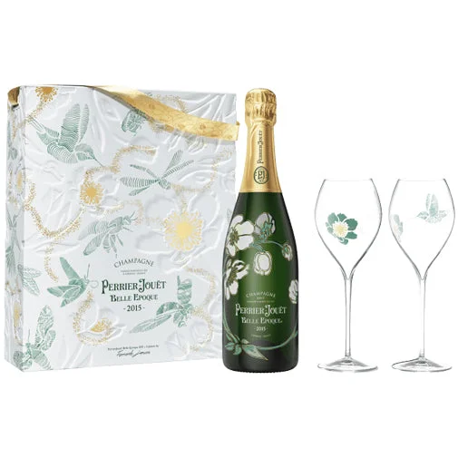Perrier Jouet Belle Epoque Luminous Brut Champagne Kit with 2 Glasses — Perrier Jouet