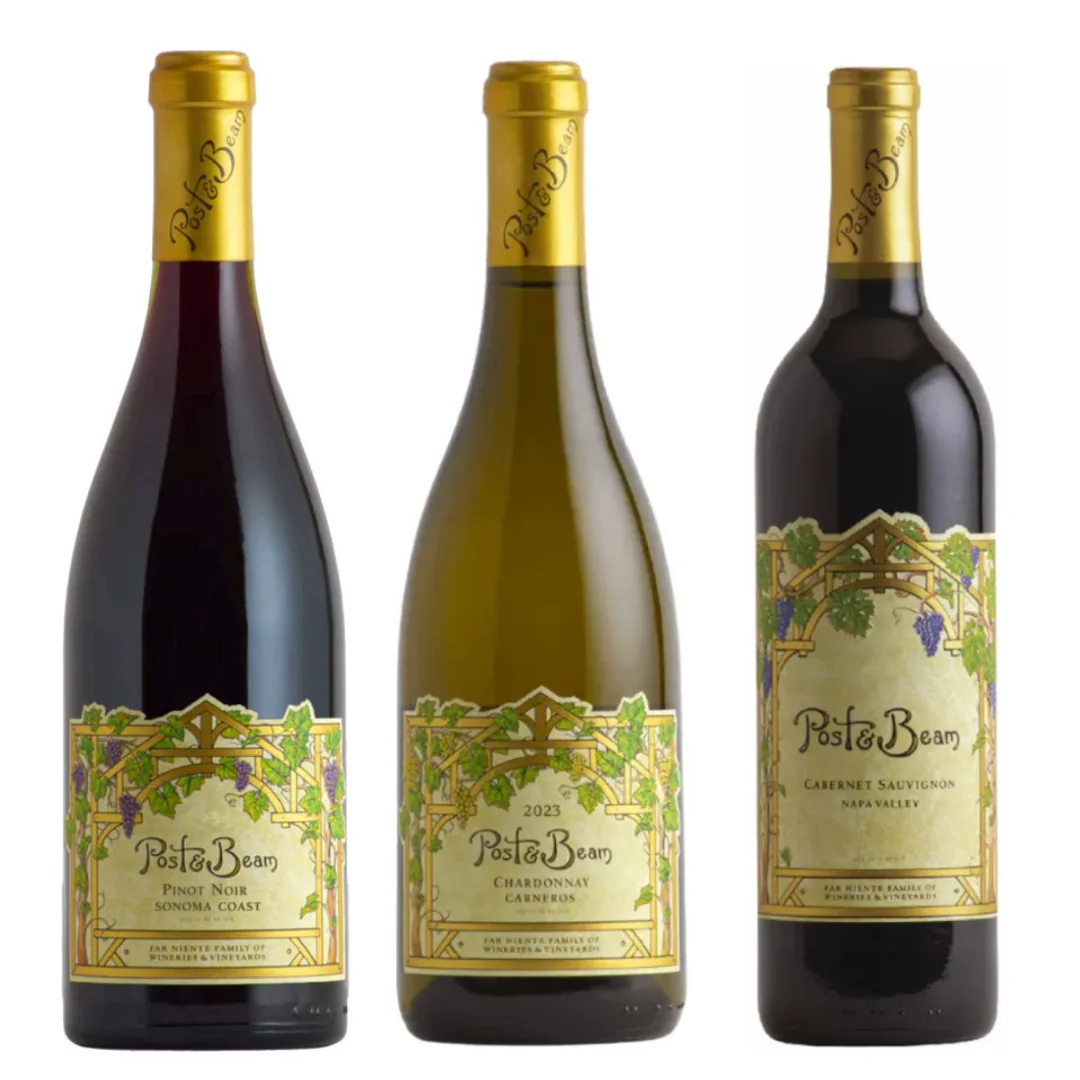 Post & Beam Pinot Noir, Chardonnay, & Cabernet Sauvignon Value Bundle 750mL — Post & Beam