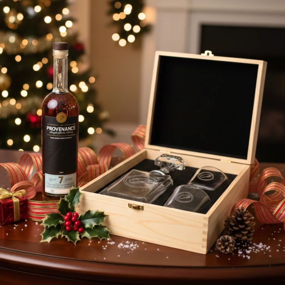 Provenance 7 Year Bourbon Gift Set with Crystal Decanter and Glasses — Middleburg Barrel Co.