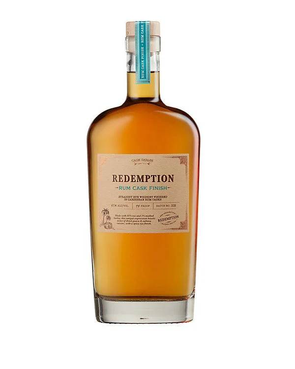 Redemption Rum Cask Finish Straight Rye Whiskey 750ml — Redemption
