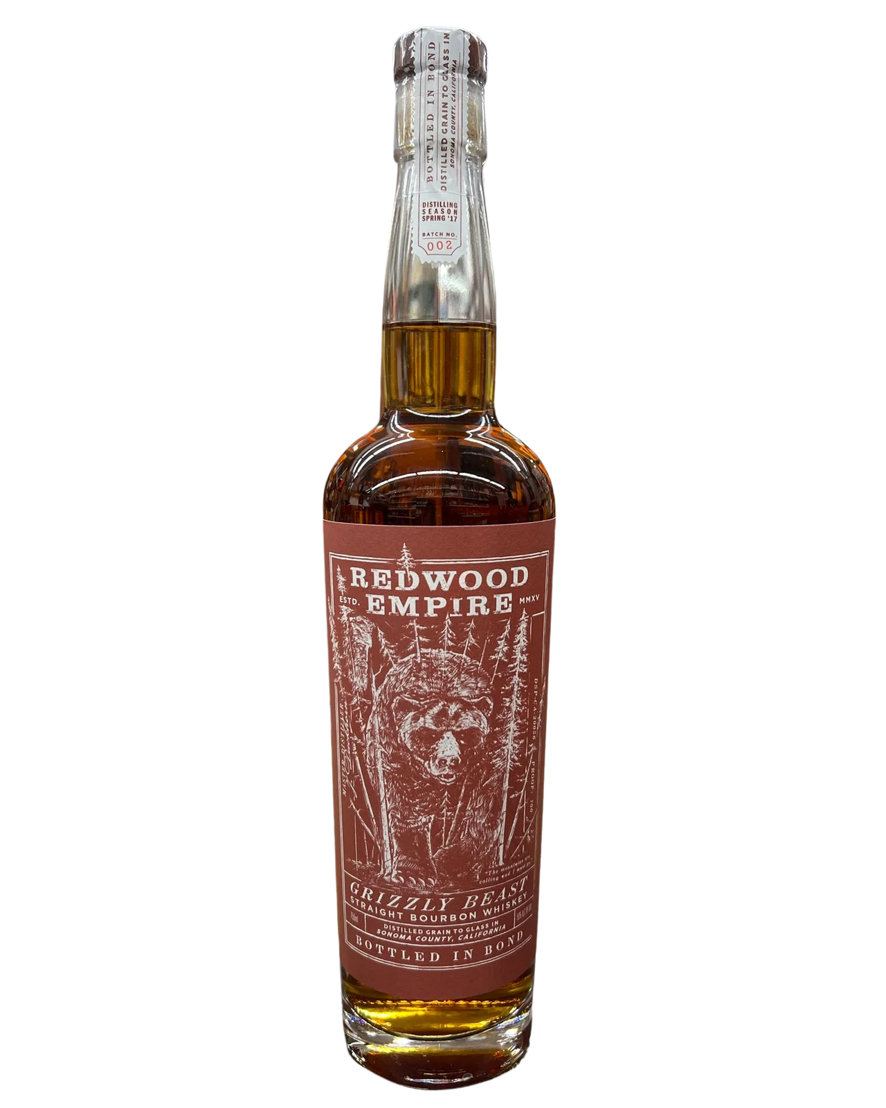 Redwood Empire Grizzly Beast Straight Bourbon Whiskey — Redwood Empire