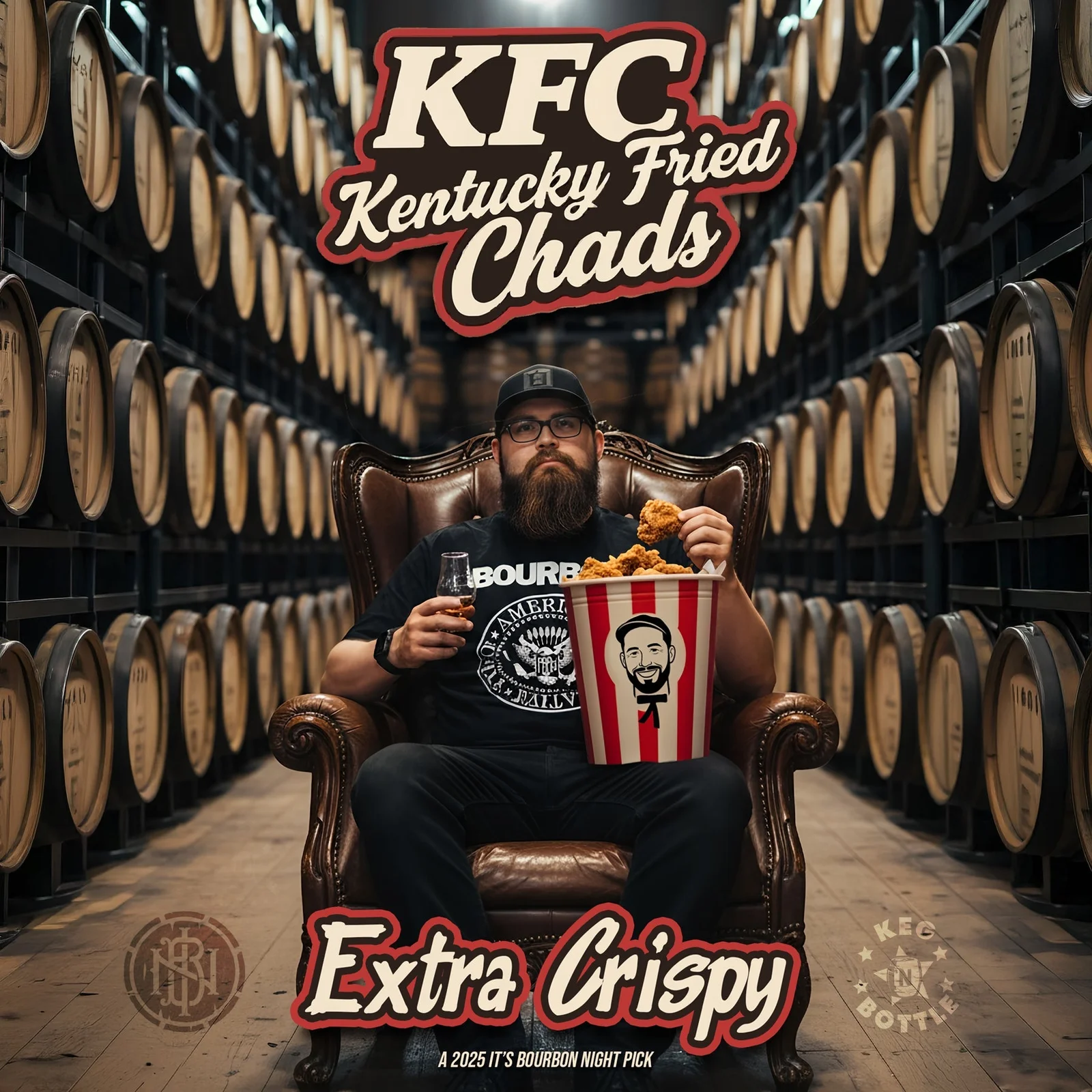 Russell's Reserve Private Barrel Selection (Barrel #25-0796 - Kentucky Fried Chads: Extra Crispy) - It's Bourbon Night & Portage Liquors Private Barre — Russell's Reserve