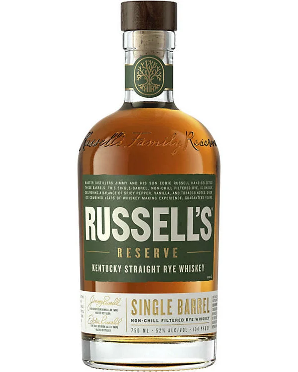 Russell's Reserve Single Barrel Kentucky Straight Rye Whiskey 750ml — Russell's Reserve