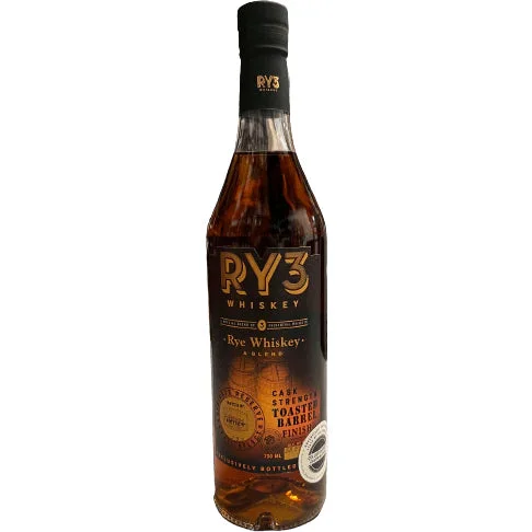 Ry3 Toasted Barrel Finish Cask Strength 124.8 Proof California Exclusive Rye Whiskey 750ml — Ry3