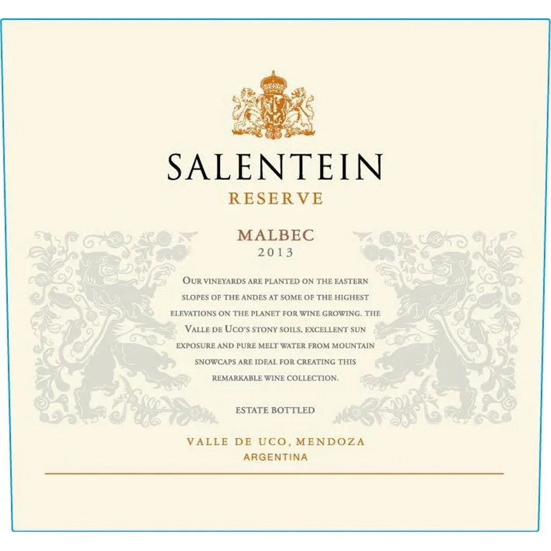 Salentein Valle De Uco Reserve Malbec 750ml — Salentein