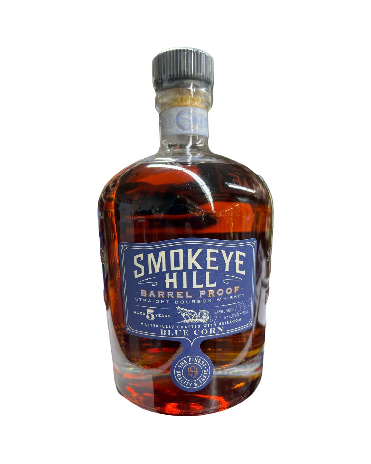 Smokeye Hill Barrel Proof Straight Bourbon Whiskey 750ml — Smokeye Hill