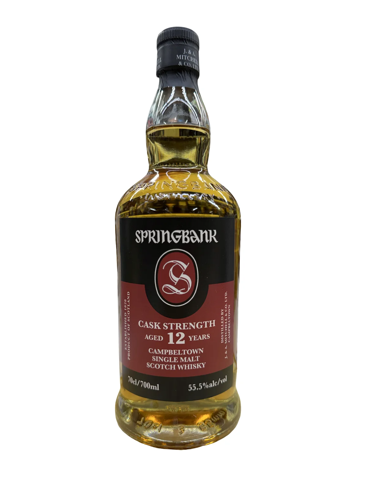 Springbank 12 Year Old Cask Strength Single Malt Scotch Whisky (55.5%) — Springbank