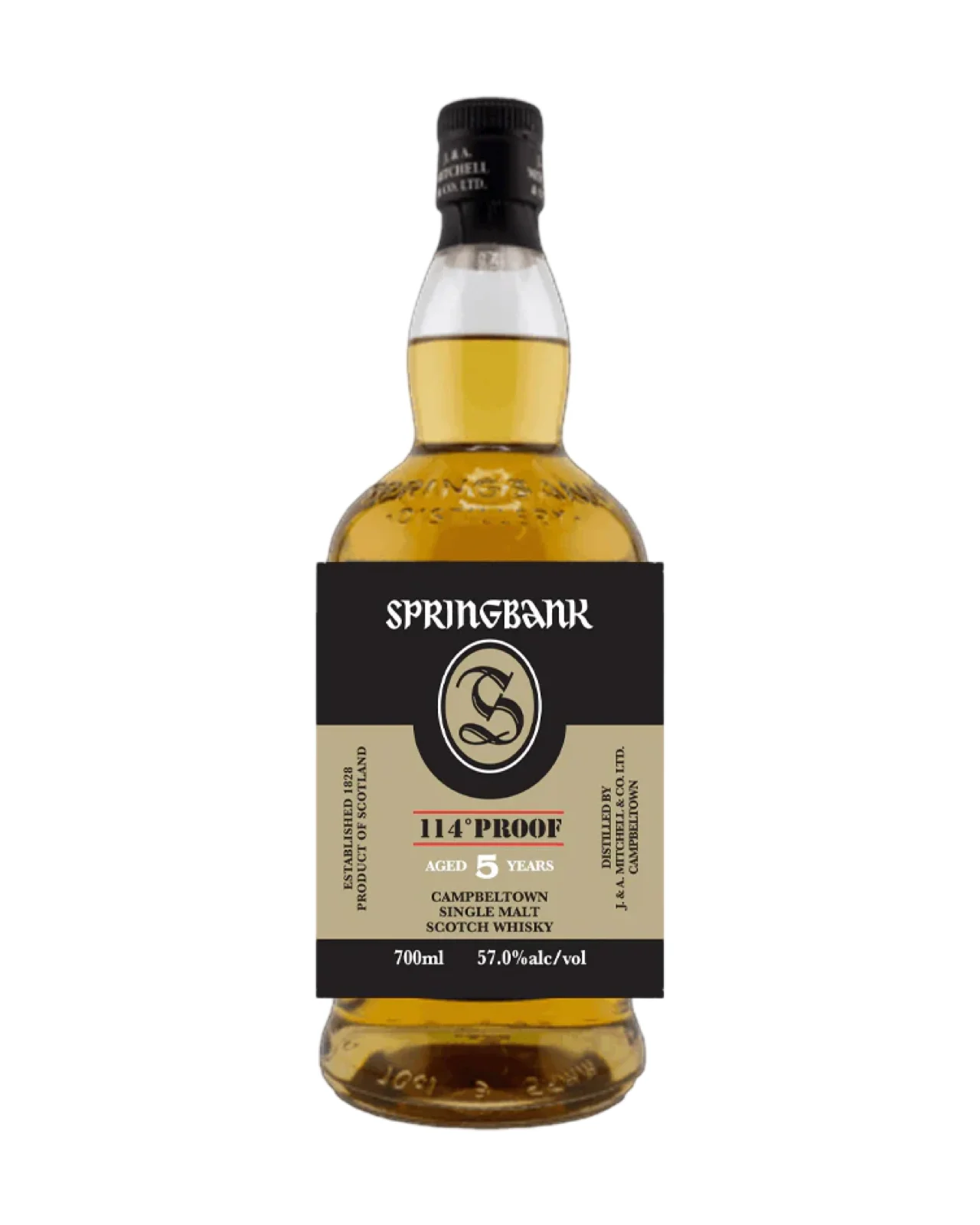 Springbank 5 Year Old Single Malt Scotch Whisky 114 Proof — Springbank