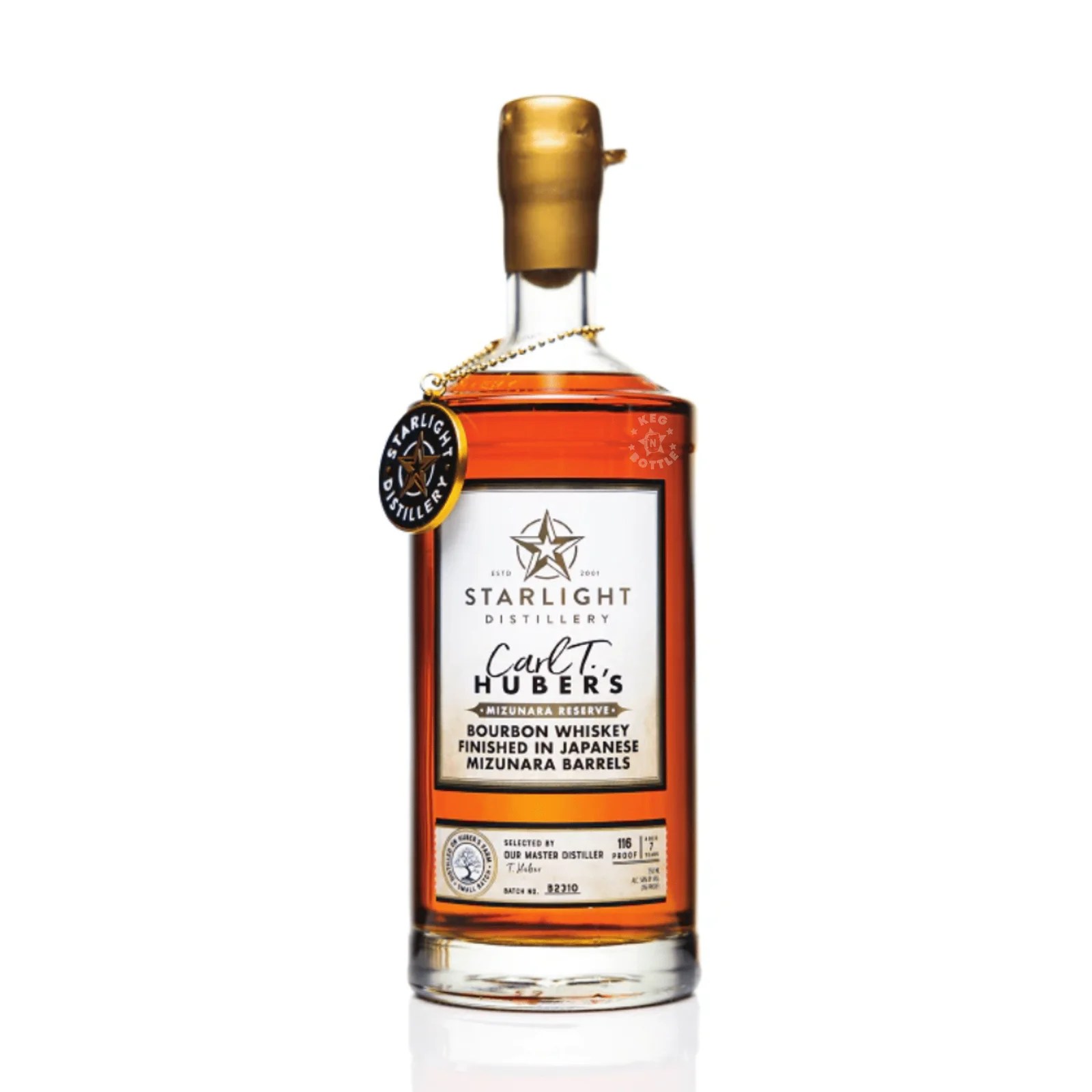 Starlight Carl T. Huber's Mizunara Finished Bourbon Whiskey (750 ml) — Starlight