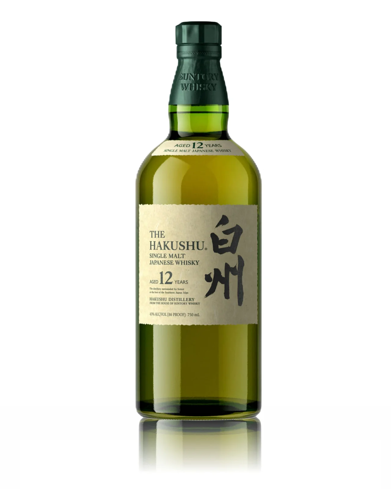 Suntory Hakushu 12 Year Old Single Malt Whisky 750ml — Suntory