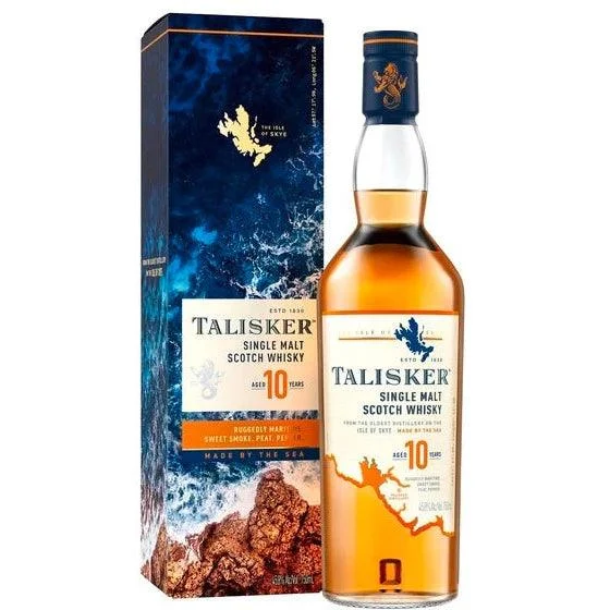 Talisker 10 year single malt scotch — Talisker