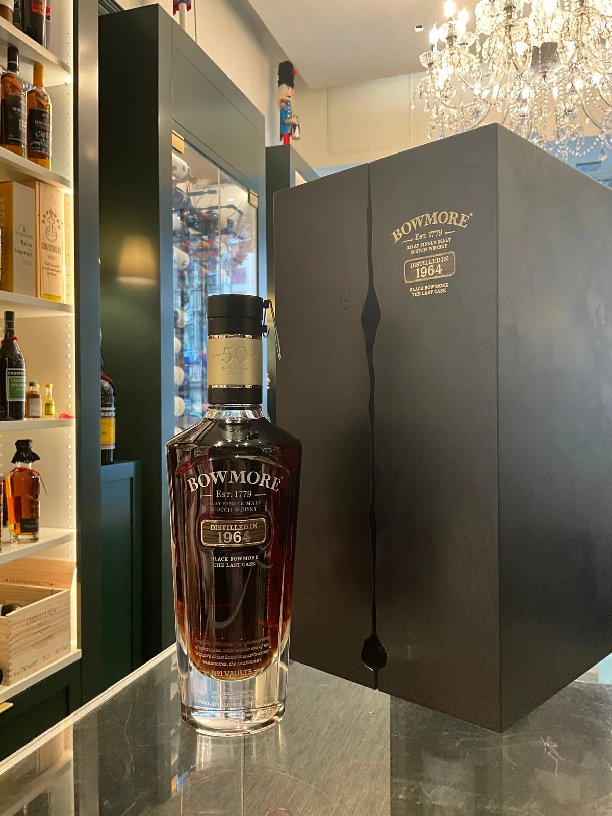 The Black Bowmore The Last Cask 1964 50yo 750ml 41%abv 1 of 159 bottles made — Bowmore