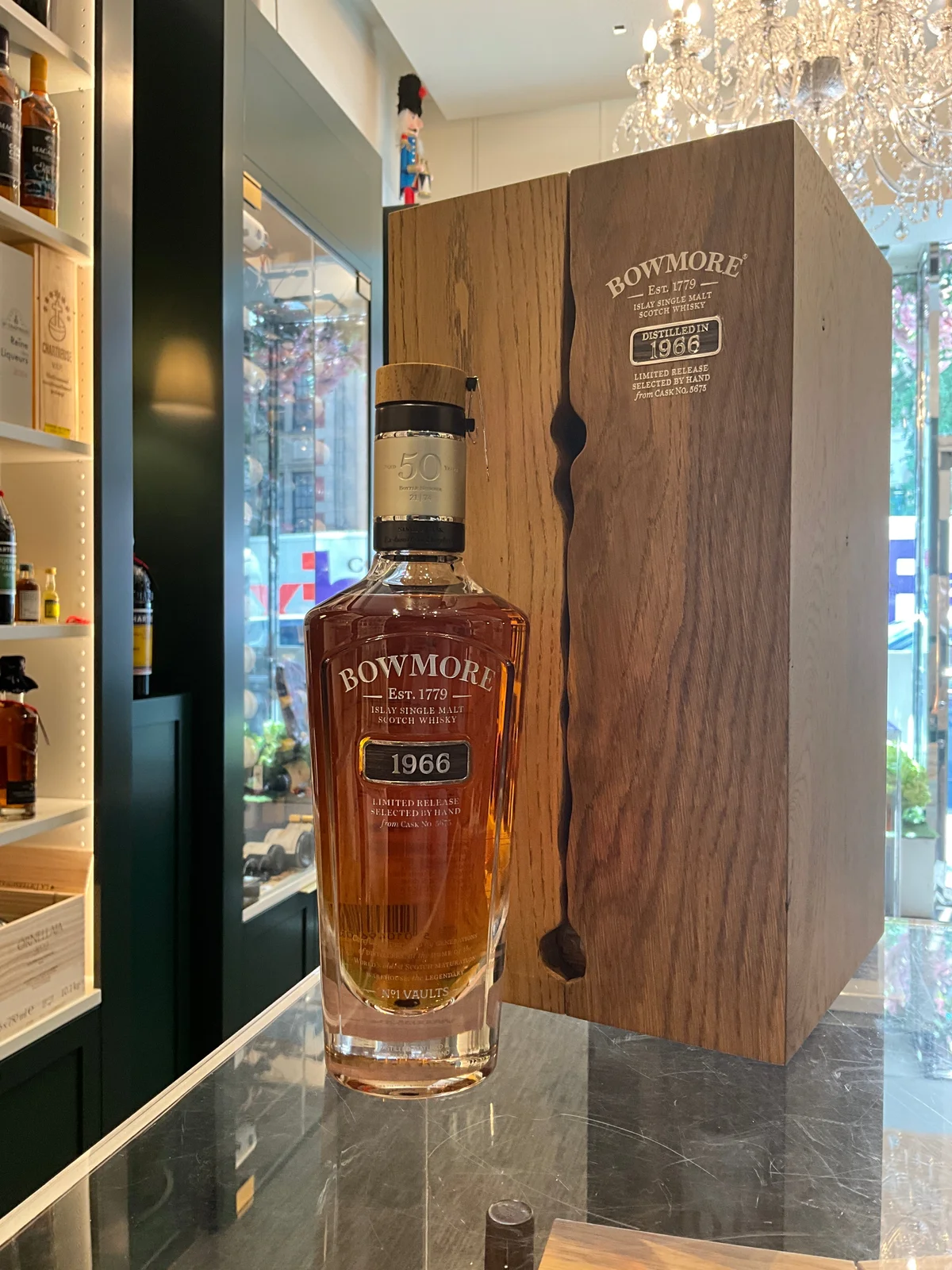 The Bowmore 50yo 1966 700ml 41.5%abv 1 of 74 bottles made. — Bowmore