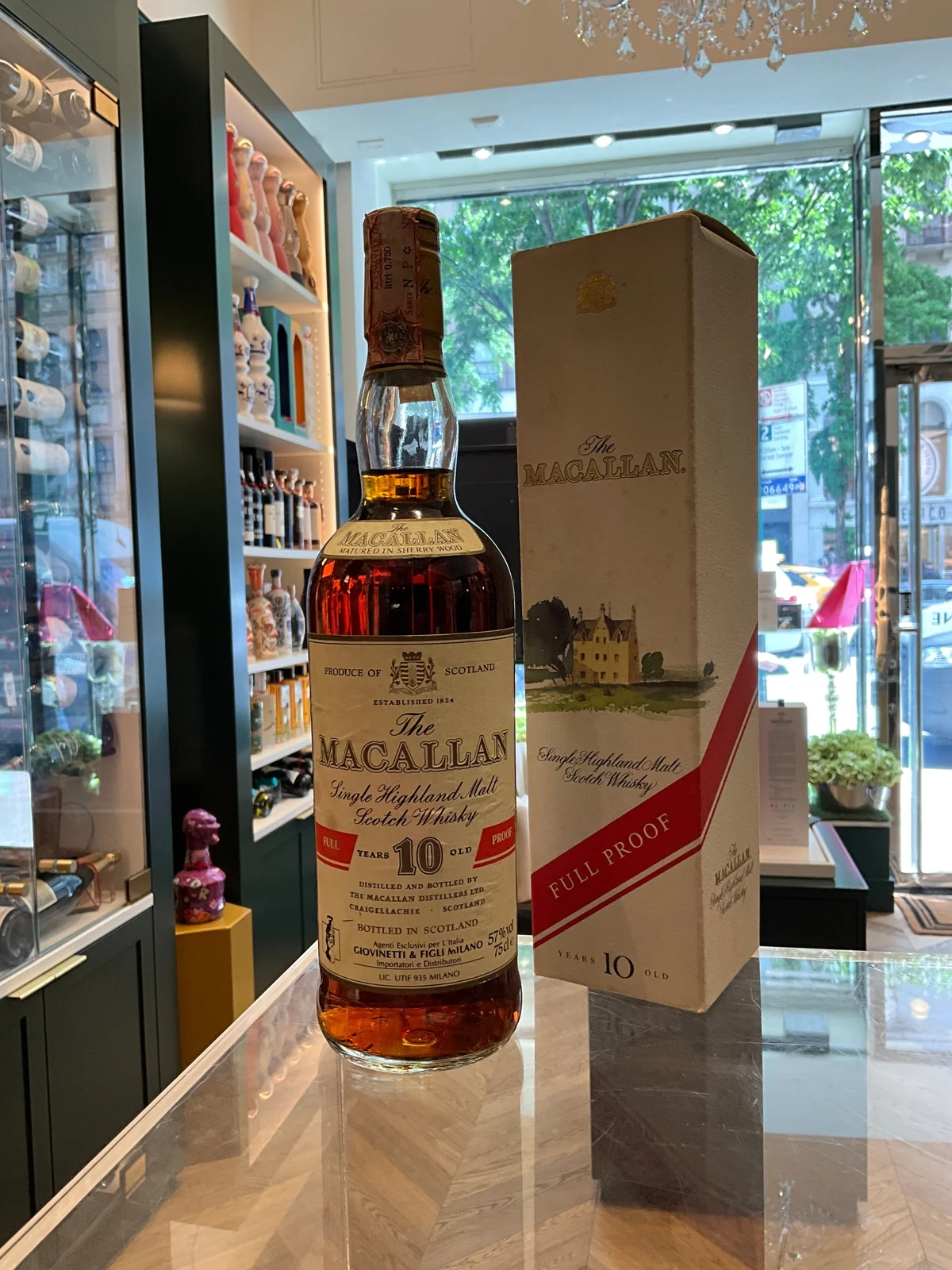 The Macallan 10yo 1980s Full Proof 75cl 57% Giovinetti & Figli Milano — Macallan