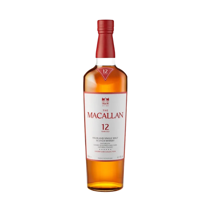 The Macallan 12 Year Old Sherry Oak Cask Highland Single Malt Scotch Whisky — The