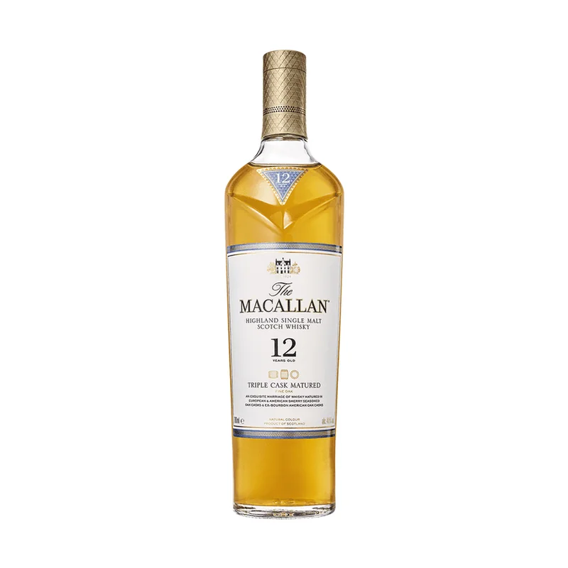The Macallan 12 Year Old Triple Cask Matured Highland Single Malt Scotch Whisky — The