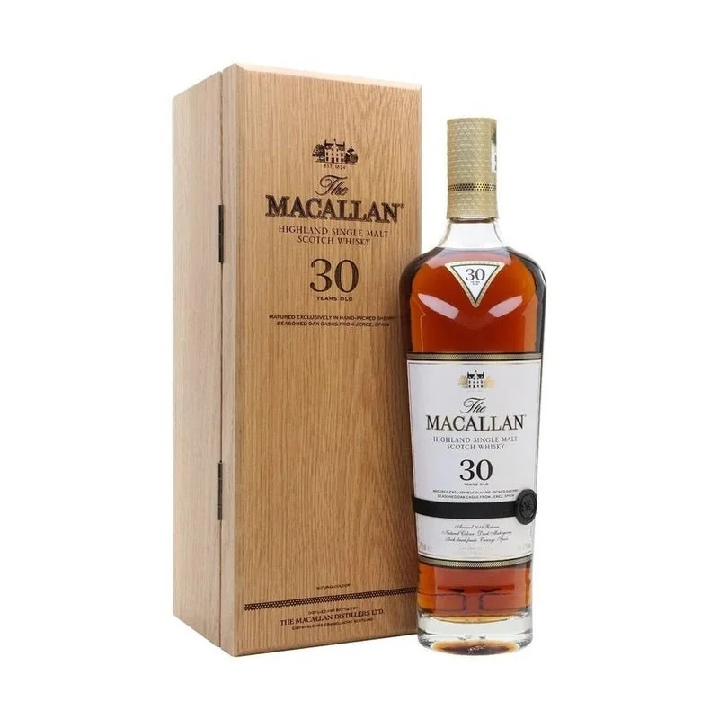 The Macallan 30 Years Old Sherry Oak Cask Highland Single Malt Scotch Whisky — The