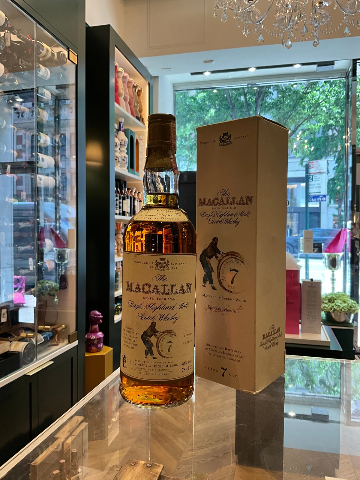 The Macallan 7yo 1980s first release Giovinetti 75cl 40%abv — Macallan