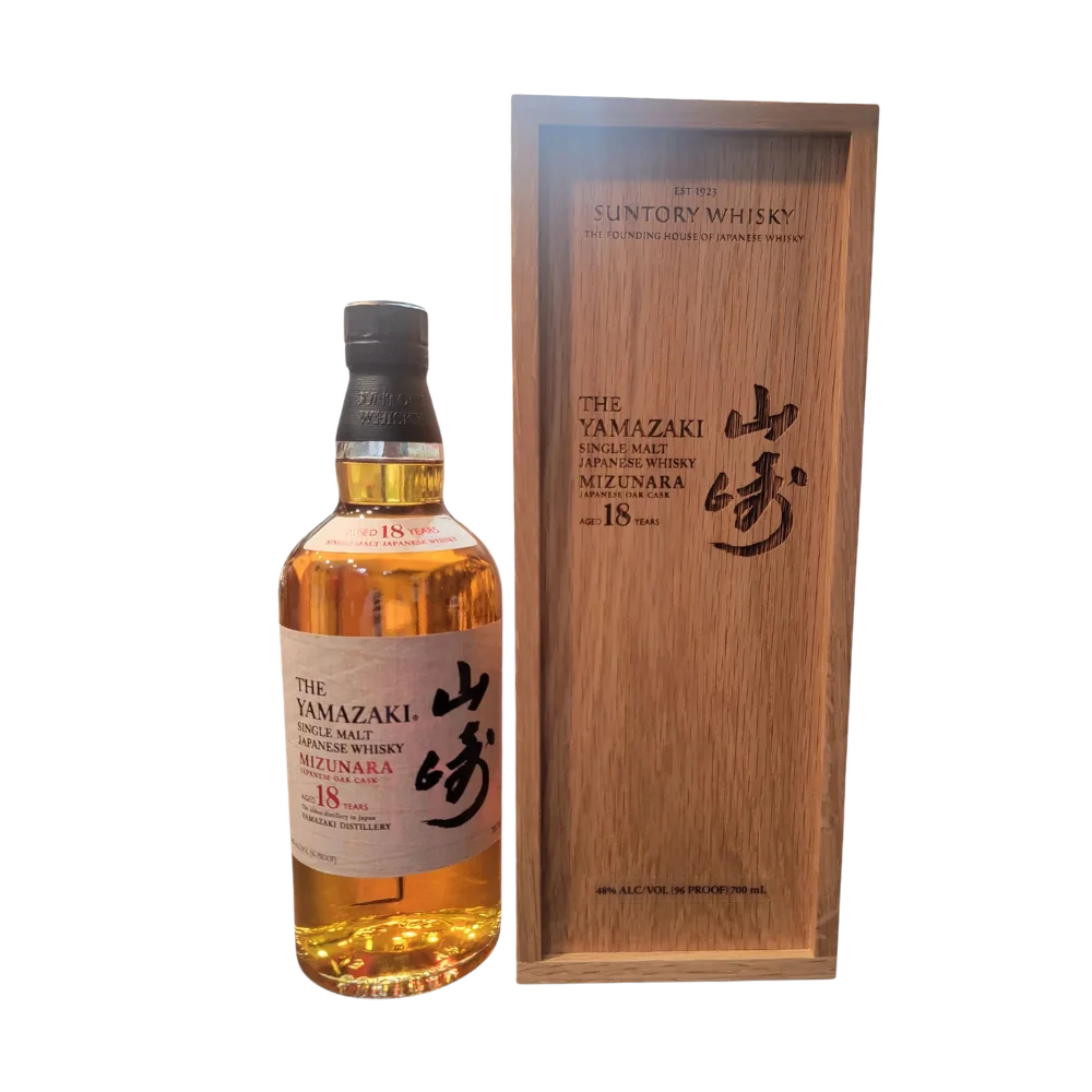 The Yamazaki 18 Years Japanese Single Malt Mizunara Oak Cask Whisky 2025 Release 700mL — Yamazaki