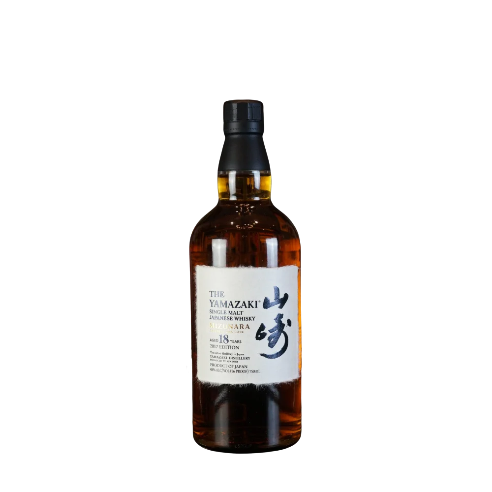 The Yamazaki 18 Years Japanese Single Malt Mizunara Oak Cask Whisky 750mL - 2017 — Yamazaki
