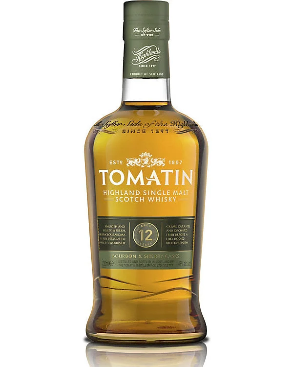 Tomatin 12 Year Old Single Malt Scotch Whisky 750ml — Tomatin