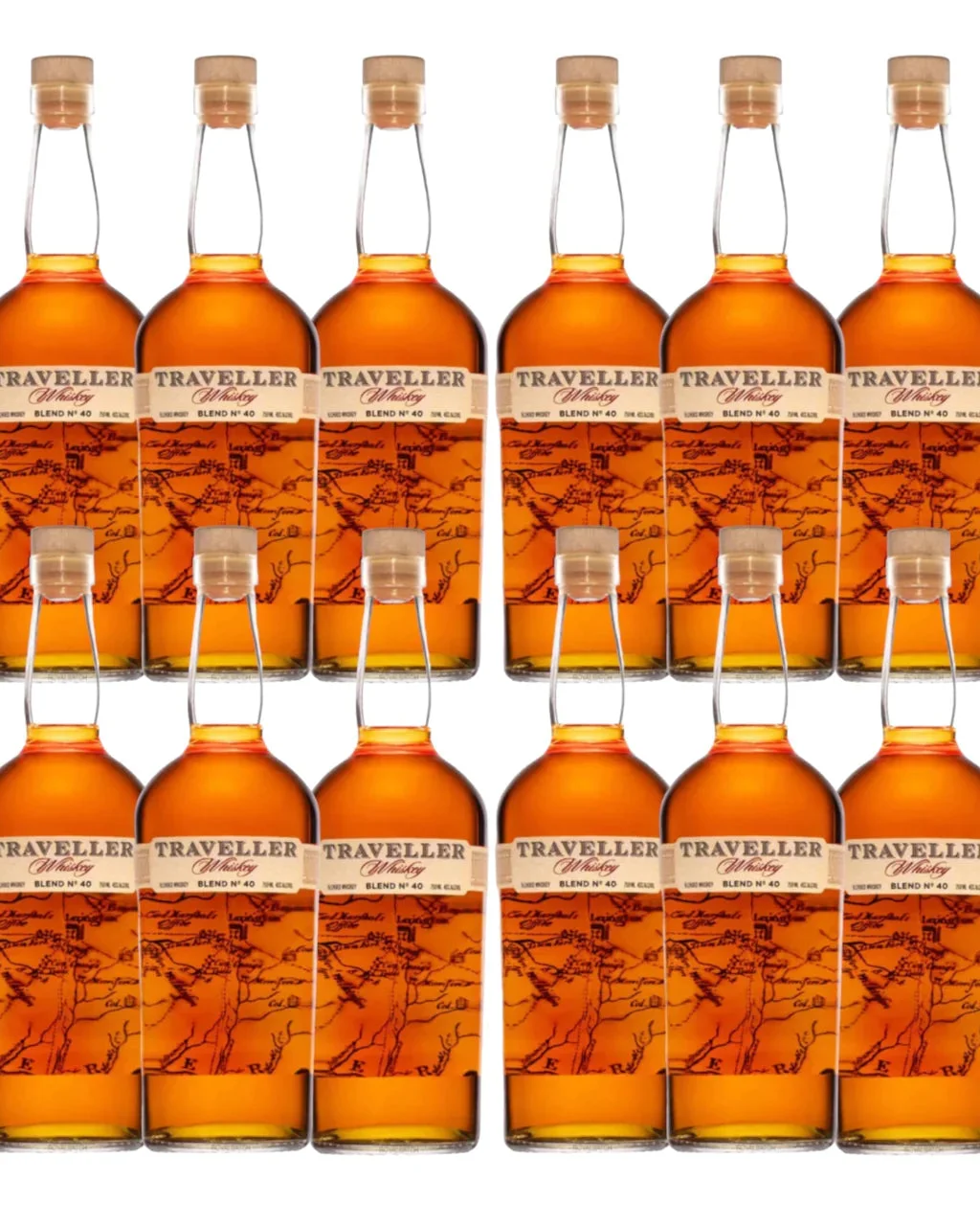 Traveller Blend No. 40 Bourbon Whiskey Bottles Bundle 12-Pack — Buffalo Trace
