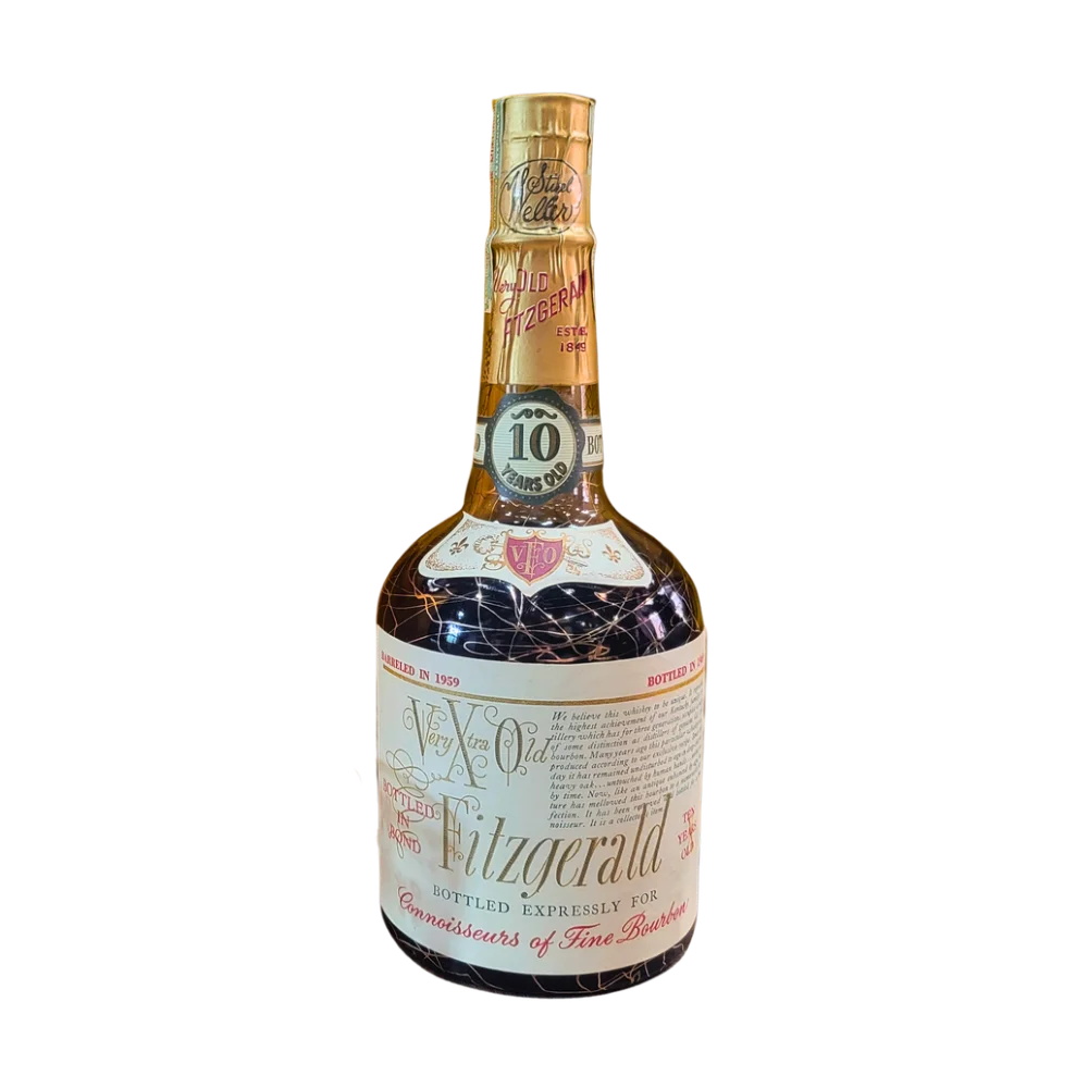 Very Xtra Old Fitzgerald 10 year Bottled in Bond Gift Set 1959-1969 Blue Box — Sitzel Weller