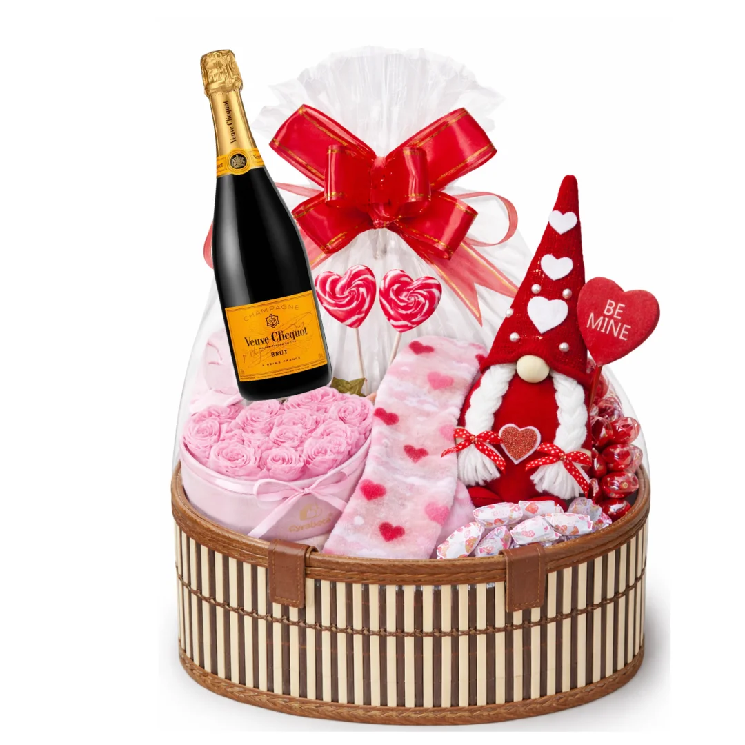 Veuve Clicquot Yellow Label Brut Champagne Valentines Gift Basket — Veuve Clicquot