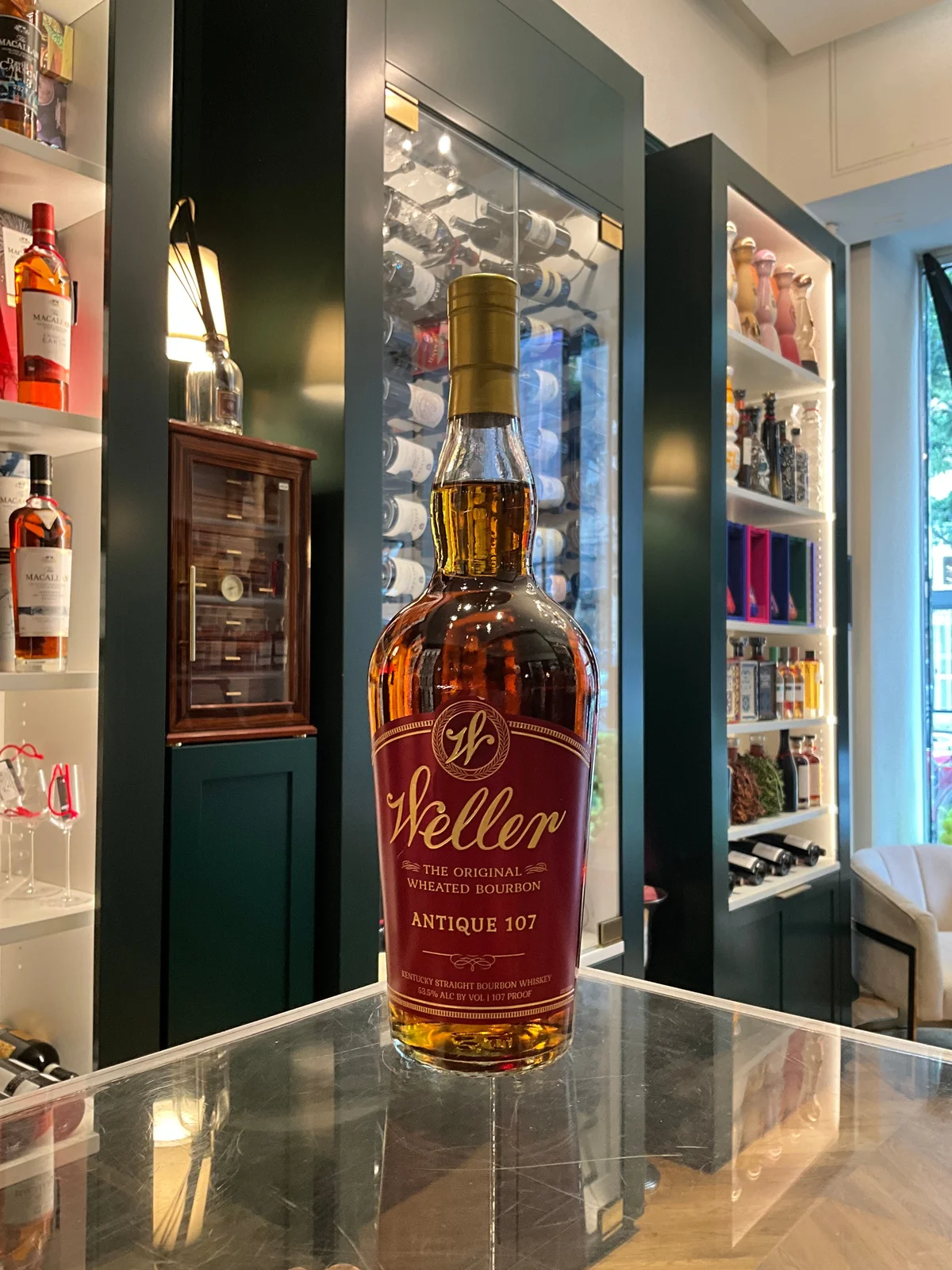 W.L. Weller Antique 107 Kentucky Straight Bourbon Whiskey 750ml 53.5%abv — Weller