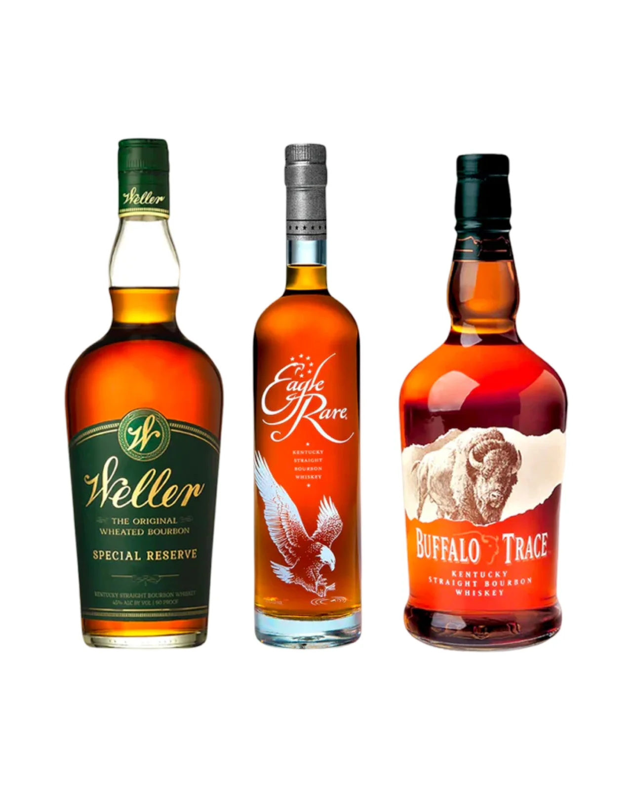W. L. Weller Special Reserve, Eagle Rare 10 Year Old & Buffalo Trace Kentucky Straight Bourbon Whiskey Bundle 3-Pack — Buffalo Trace