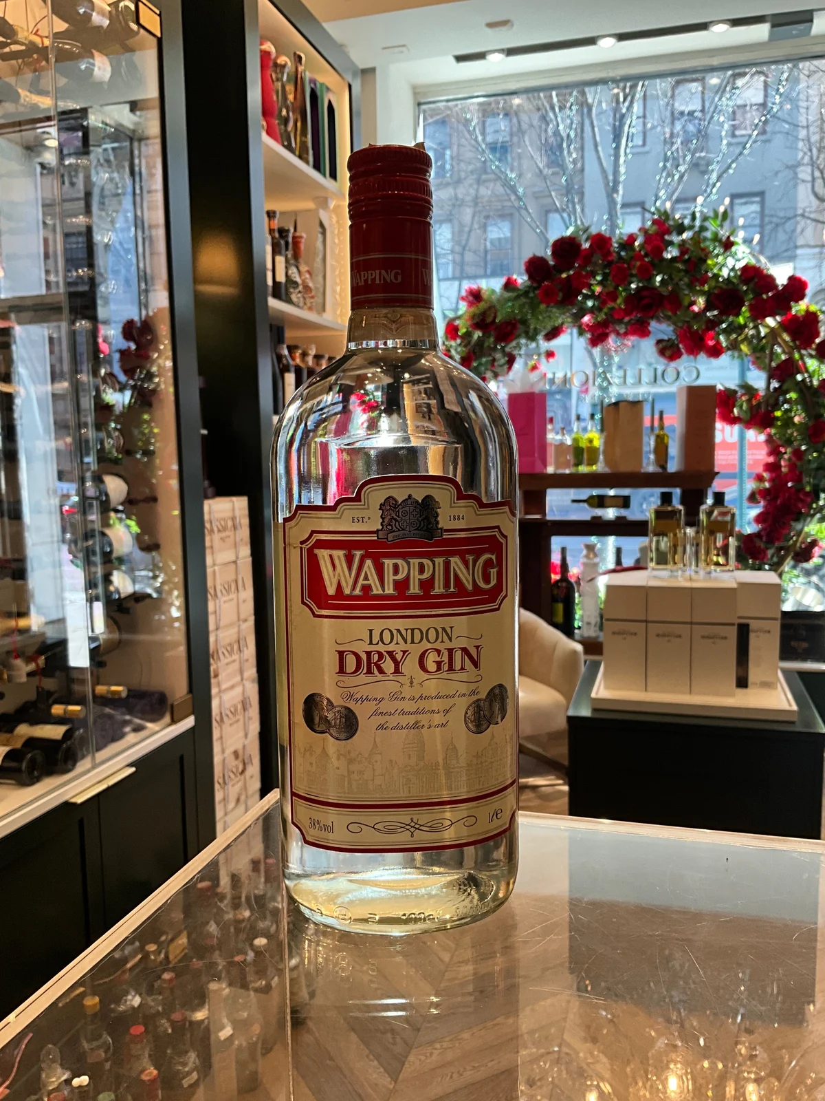 Wapping London Dry Gin 1980s 100cl 38%abv — wapping