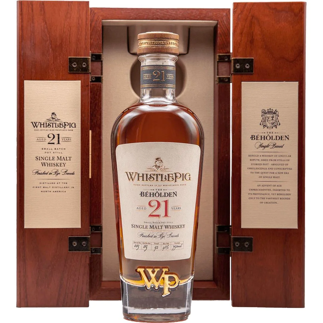 WhistlePig BÉHÔLDEN 21 Year Single Malt Whiskey 750 mL — Whistlepig