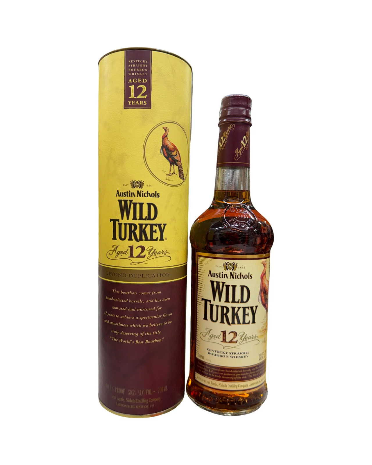 Wild Turkey Beyond Duplication 12 Year Old Kentucky Straight Bourbon Whiskey (approx. 2005-2010 era) — Wild Turkey
