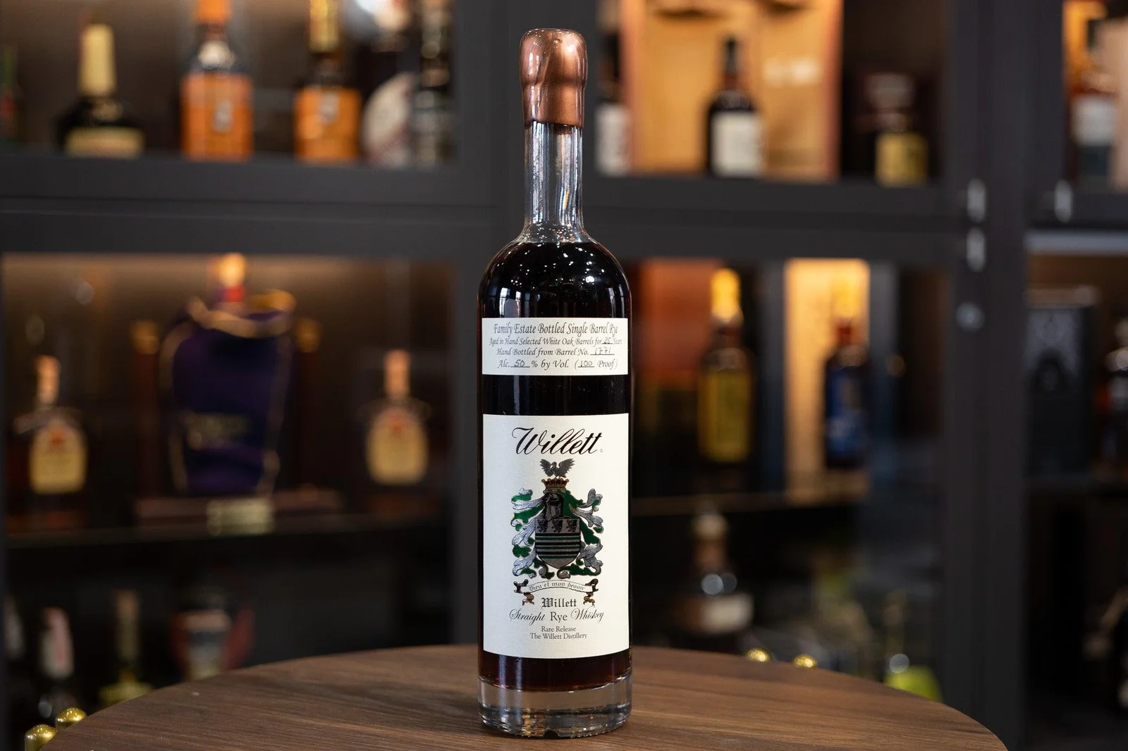 Willet Family Estate Single Barrel Rye 25 Year 100 proof Barrel #1771 — Willett