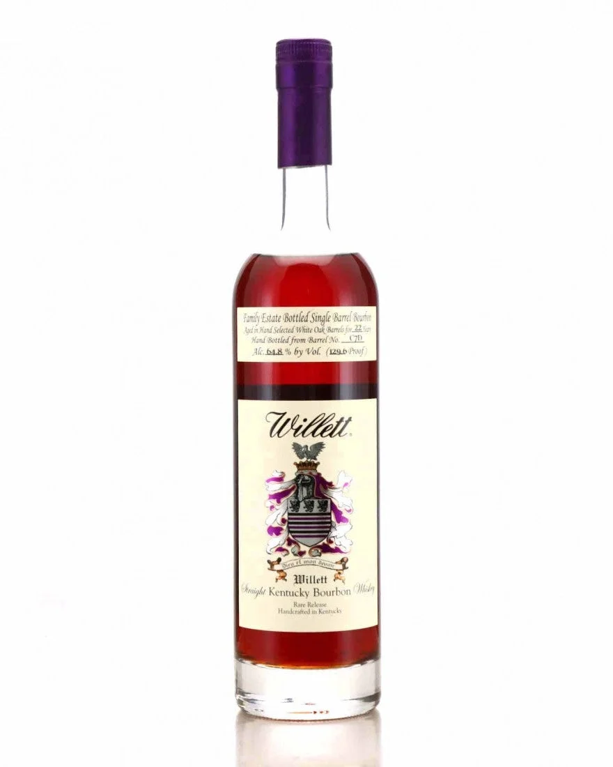 Willett Family Estate Barrel Single Barrel 22 Year Old Barrel No. C7D Kentucky Straight Bourbon Whiskey 750ml — Willett
