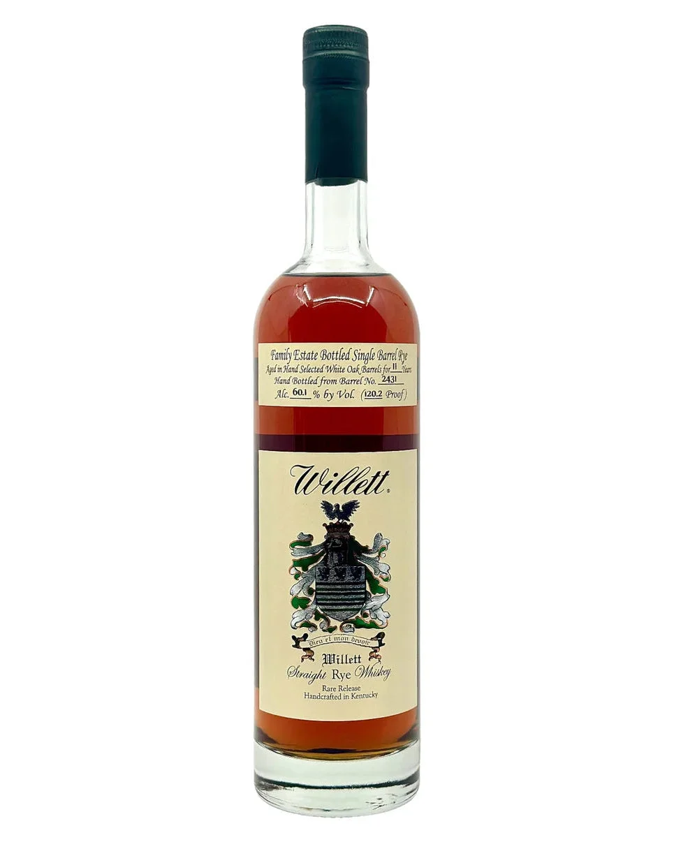 Willett Family Estate Bottled Single Barrel 11 Year Old Barrel No. 2431 Rye Here, Rye Now Kentucky Straight Rye Whiskey — Willett