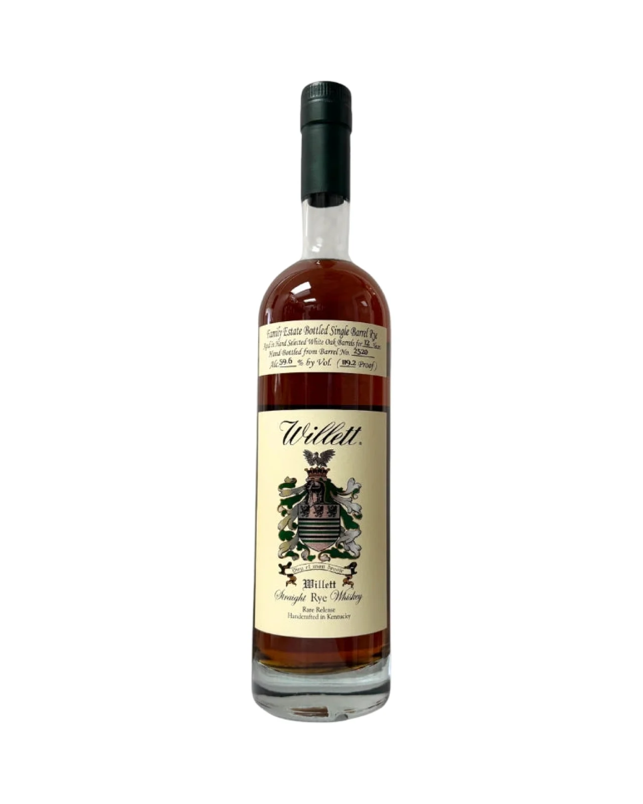 Willett Family Estate Bottled Single Barrel 12 Year Old Barrel No. 2520 Dirty Dozen Kentucky Straight Rye Whiskey — Willett