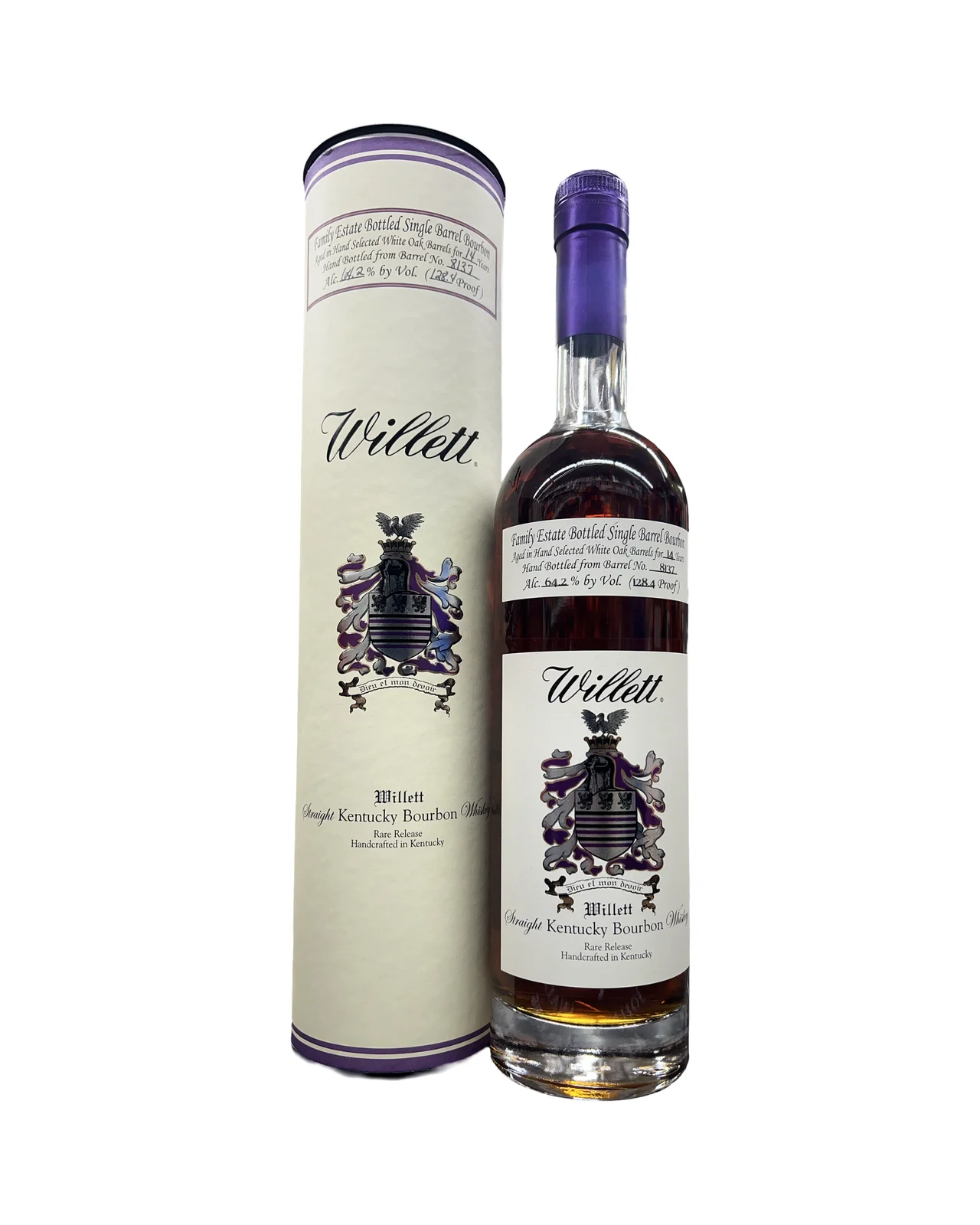 Willett Family Estate Bottled Single Barrel 14 Year Old Barrel No. 8137 Kentucky Straight Bourbon Whiskey — Willett