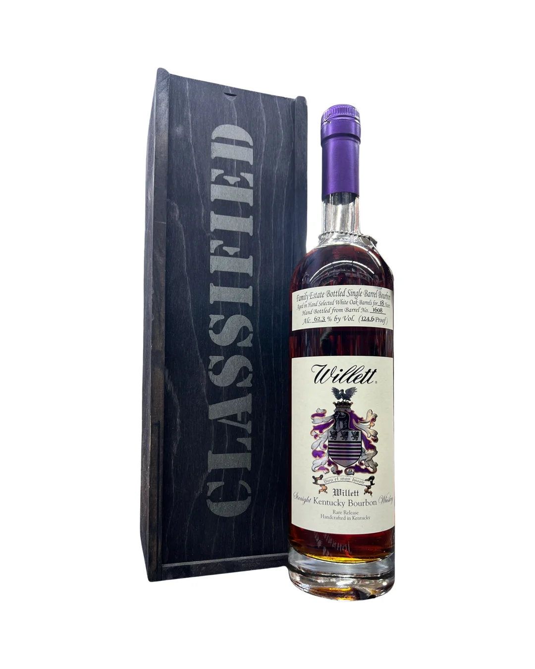 Willett Family Estate Bottled Single Barrel 18 Year Old Barrel No. 1608 Kentucky Straight Bourbon Whiskey — Willett