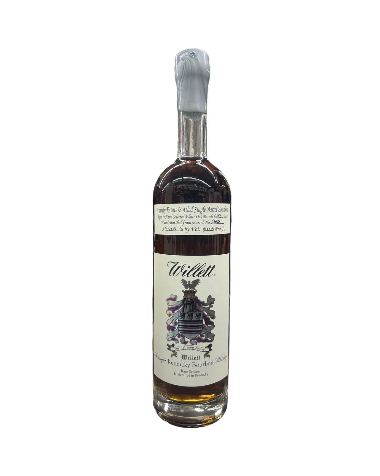 Willett Family Estate Bottled Single Barrel 23 Year Old Barrel No. 3698 Kentucky Straight Bourbon Whiskey — Portage Liquors