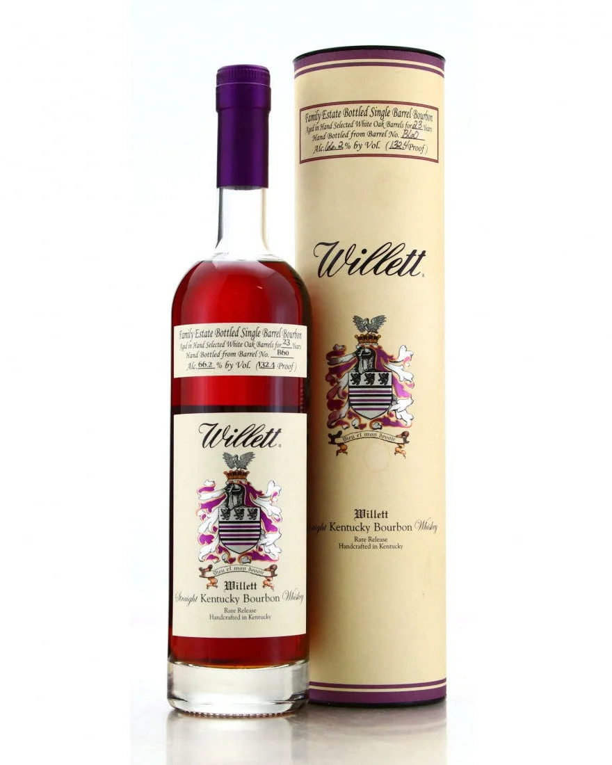 Willett Family Estate Bottled Single Barrel 23 Year Old Barrel No. B60 Kentucky Straight Bourbon Whiskey — Willett