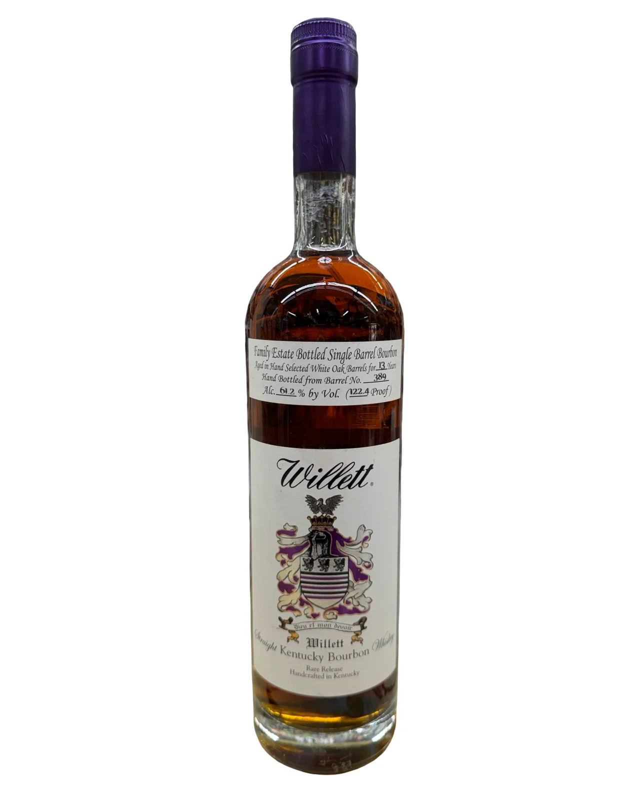 Willett Family Estate Bottled Single Barrel #389 13 Year Old Straight Bourbon Whiskey 750ml — Willett