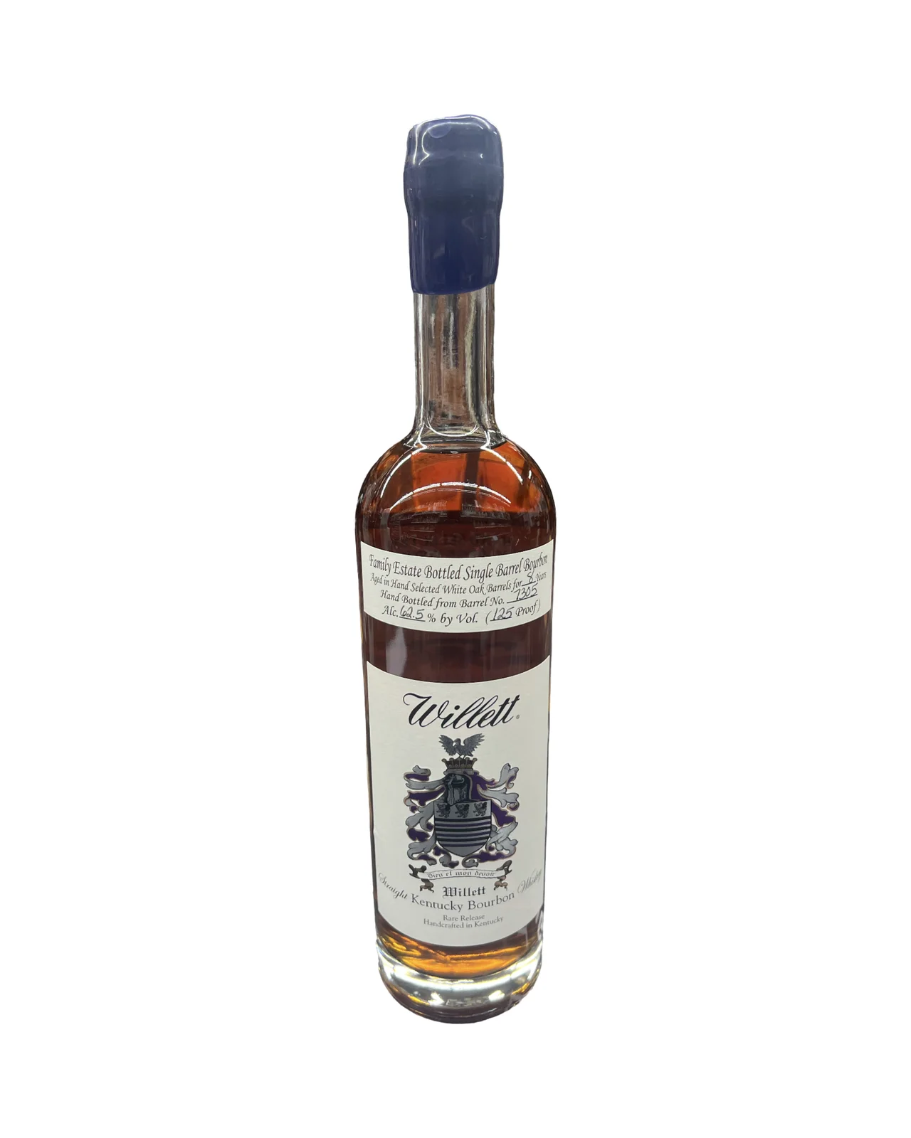 Willett Family Estate Bottled Single Barrel 8 Year Old Barrel No. 7305 Wax Top Kentucky Straight Bourbon Whiskey — Willett