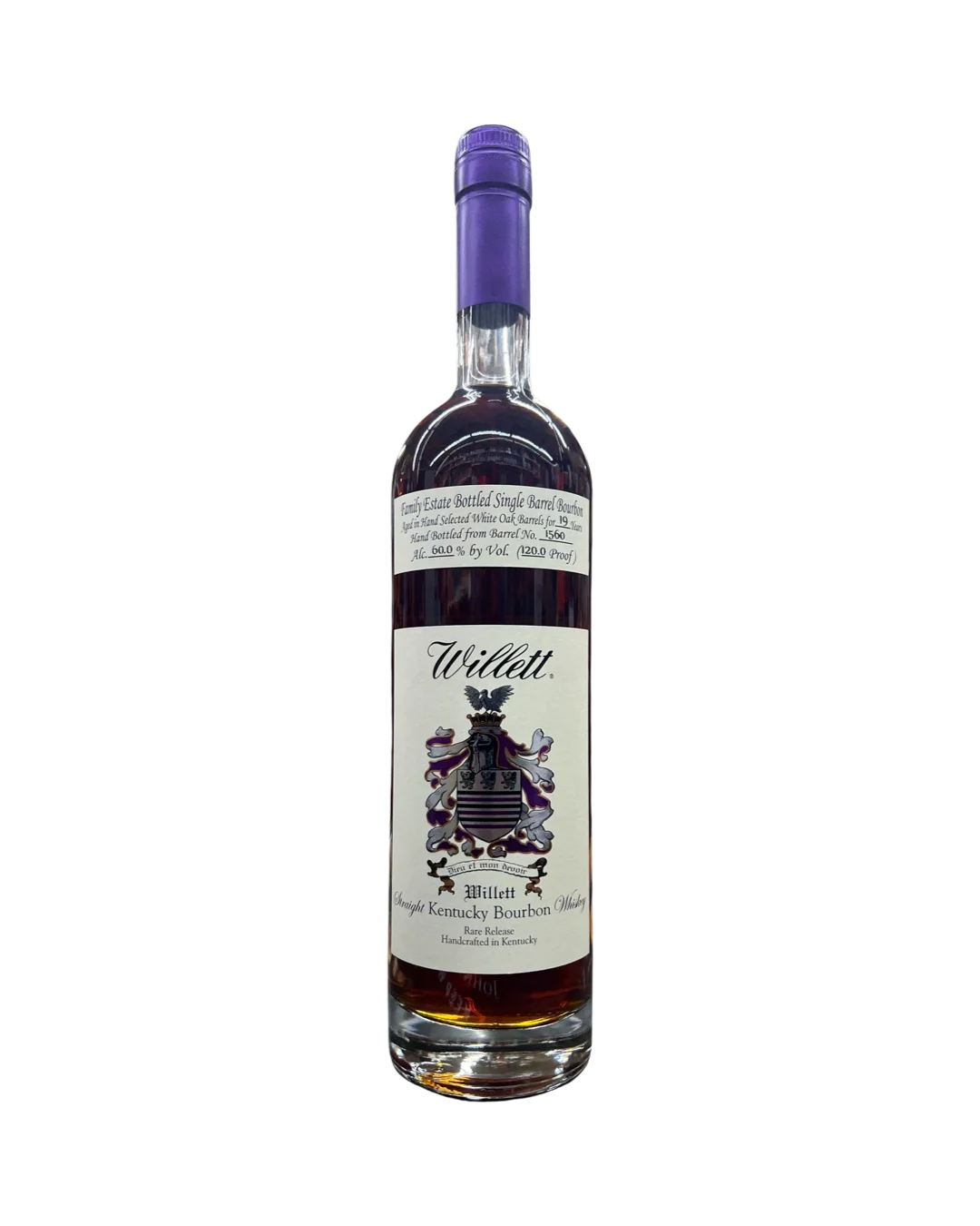 Willett Family Estate Bottled Single Barrel Lion's Share Vol.1 Private Barrel Selection 10 Year Old Barrel No. 2070 Blue Wax Kentucky Straight Bourbon — Willett