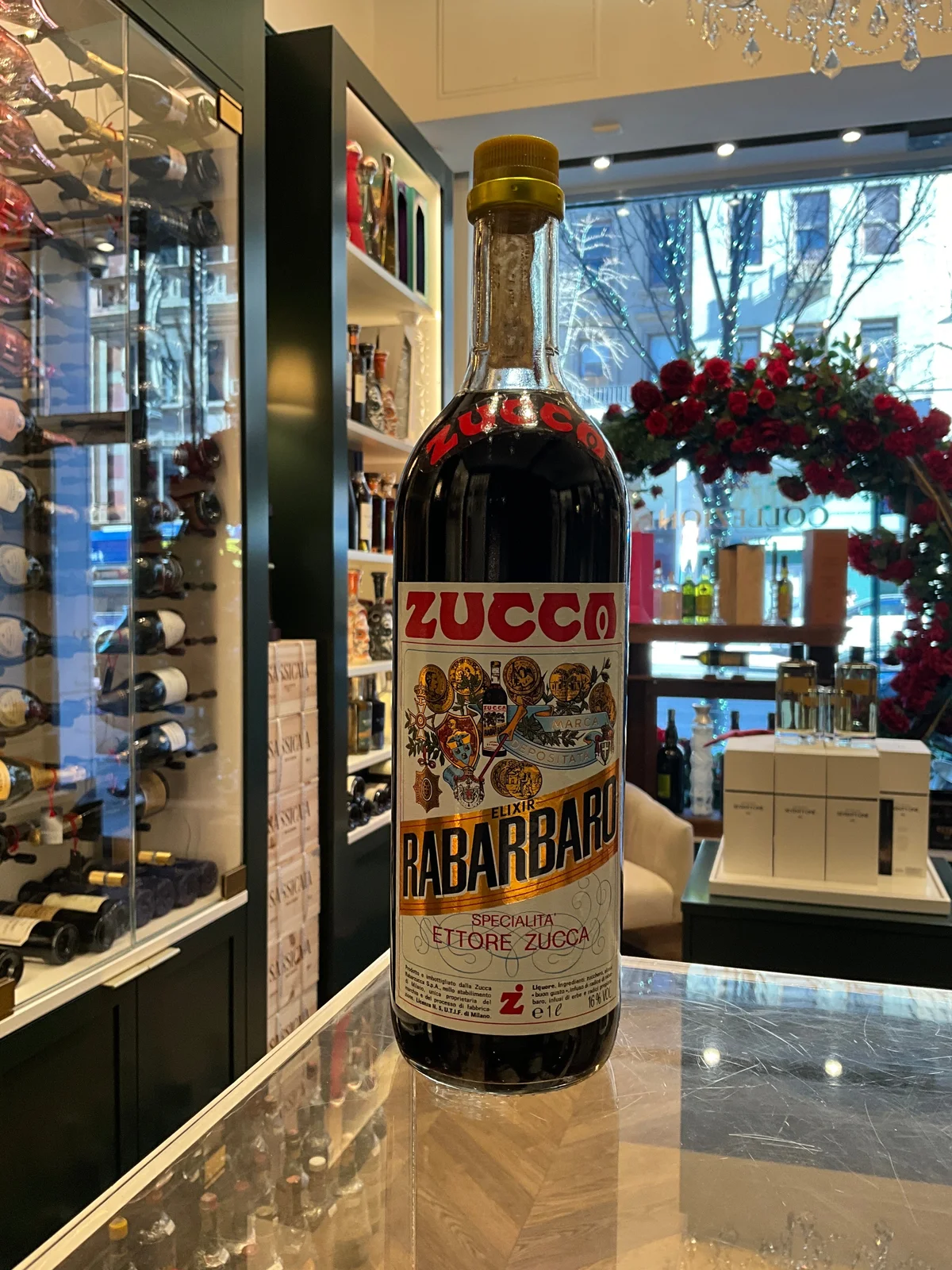 Zucca Elixir Rabarbaro 1980s 100cl 16%abv — Zucca